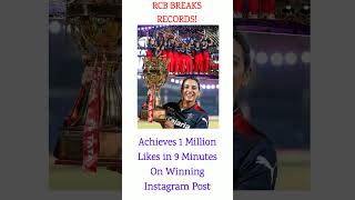 RCB BREAKS RECORDS!🔥🔥 😱😱#facts #news #cricket #ipl #rcb