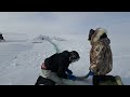 masterclass on checking fish nets under ice with kelly jaw