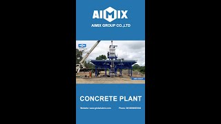 AJ35 Stationary Concrete Batching Plant Operation Video in Honduras