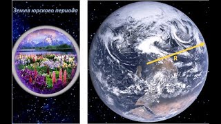 Суперконтинент ПАНГЕЯ на маленькой Земле юрского периода