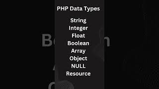 PHP DataTypes