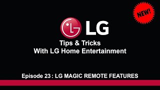LG Magic Remote Features in 2023: Air Mouse, Voice Commands. LG South Africa
