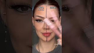 Make-up 2014 vs 2024 ✨️ #makeuptutorial #vs #makeup #viralvideo #viral #maquiagem #maquillaje