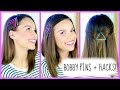 Fun New Ways to Wear Bobby Pins + Hacks!