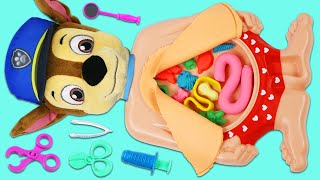 Paw Patrol Chase Gets a Tummy Ache! Let's Visit the Toy Doctor!