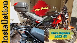 Top Rack Installation on Xpulse 200T 4V | Bike Modification Xpulse 200T #bikemodification