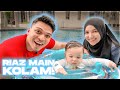 1st Time Riaz Mandi Kolam !! Dah Pandai Berenang !!