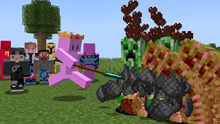 I Put 7 YouTubers in a World where Mobs Duplicate