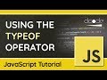 typeof Operator - JavaScript Tutorial