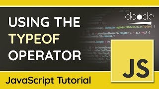 typeof Operator - JavaScript Tutorial