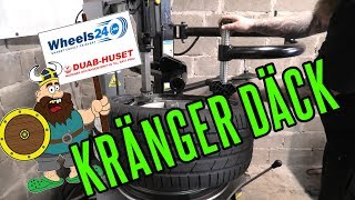 Kränger däck till frugans bil!