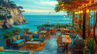 Seaside Cafe Ambience - Relaxing Jazz Instrumental Music | Smooth Jazz Music to Relax, Study, Work