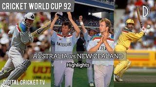 CRICKET WORLD CUP 92 / AUSTRALIA vs NEW ZEALAND / 1st Match / HD Highlights / DIGITAL CRICKET TV