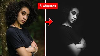 BLACK AND WHITE Portrait Photo Effect - ( Photoshop Tutorial )