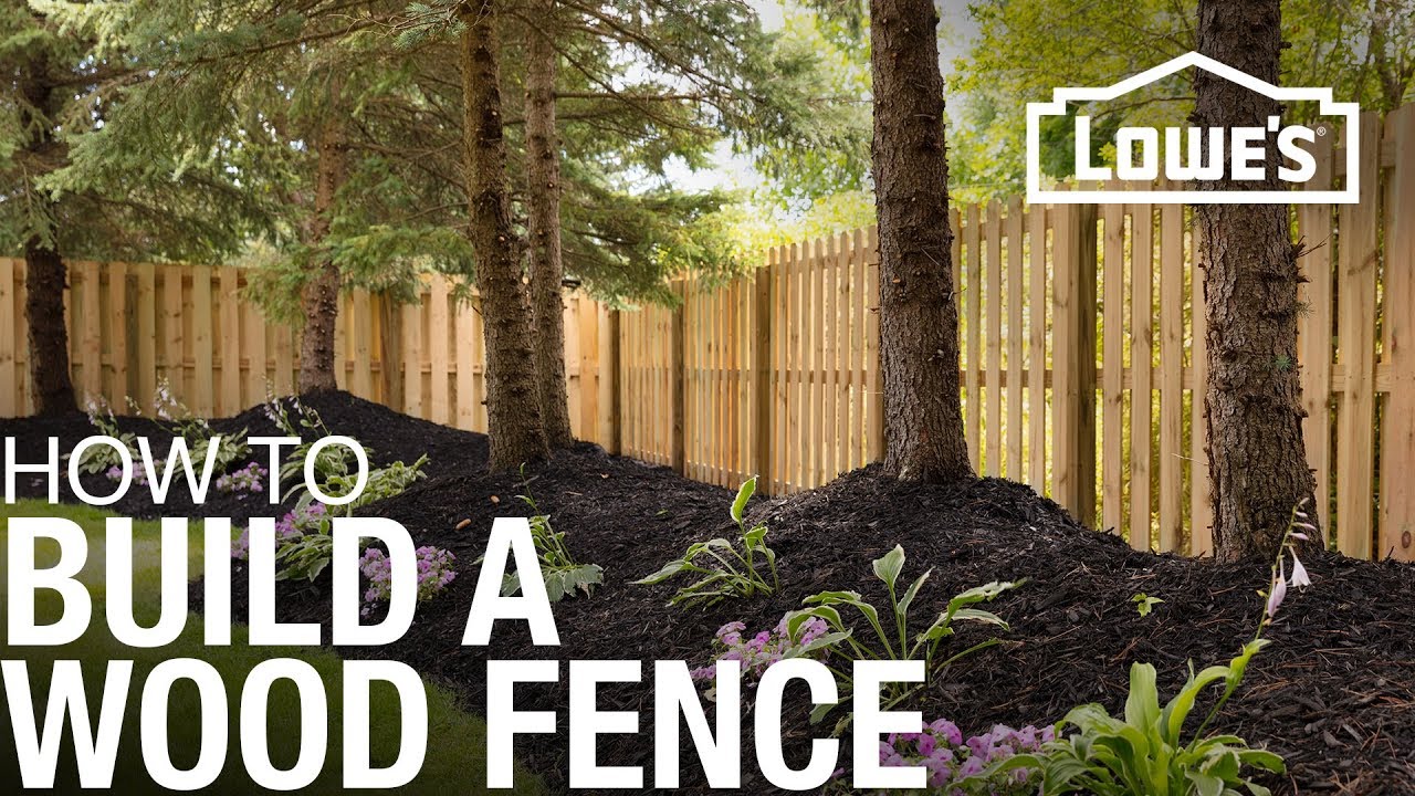 How To Build A Wood Fence - YouTube