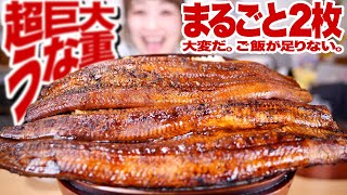 【大食い】史上最高級うなぎ丸ごと！うな重定食！出雲市の料亭「ひがしや」さんの逸品を惜しげもなく載せてみました。！！おかずも色々作ったよ。【ロシアン佐藤】【RussianSato】