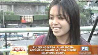 Watch  Doris Bigornia takes people's pulse at EDSA rally