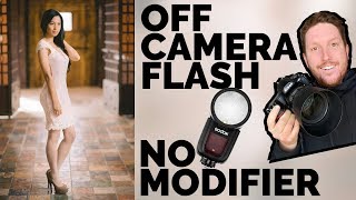 Off Camera Flash No Modifier 5 Min Challenge | Godox V1 Nikon D850