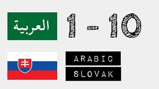 Čísla od 1 do 10 - arabský jazyk - Slovenčina