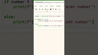 Even and Odd Numbers With Python