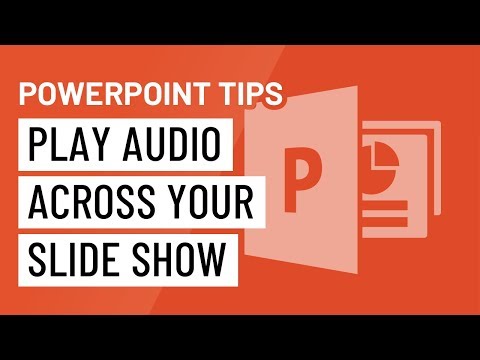 How do I get continuous audio on PowerPoint?