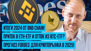 Приток в ETH-ETF, Прогнозы Forbes, MicroStrategy расширяется, Новый стейблкоин от ведущих бирж