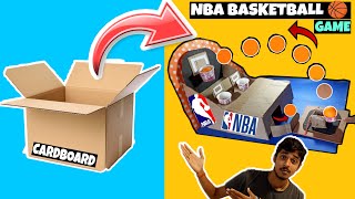 How to make NBA Basketball Board Game  using Cardboard || @crazyaltezza