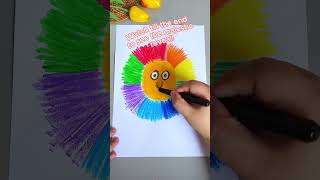 Watch till the end to see the majestic reveal! #shortvideo  #adorablemoments #drawing #coloring