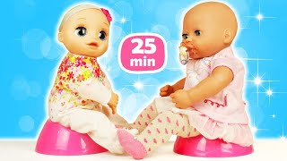 Baby Alive doll & Baby Annabell doll videos for kids. Pretend play & baby dolls' morning routine.