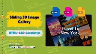 How to Create a Sliding 3D Image Gallery #HTML #CSS #javascript