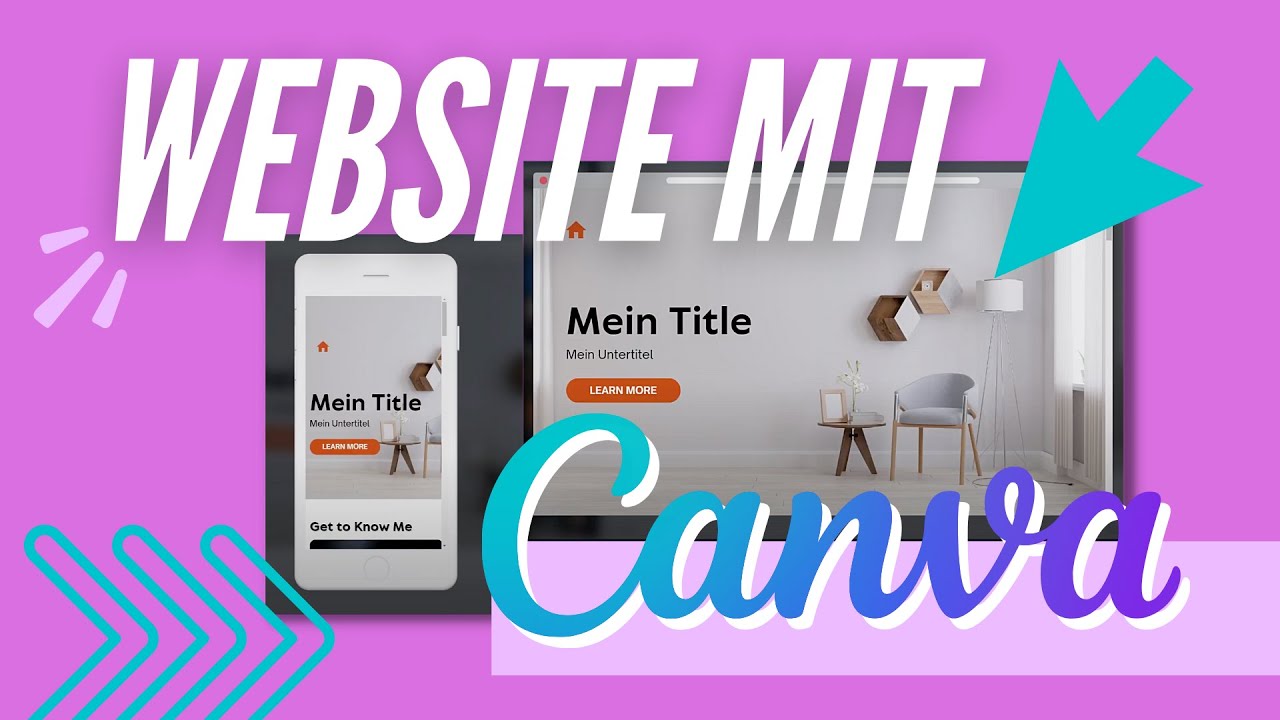 Kostenlose Website Erstellen Mit Canva In 10 Minuten | Tutorial ...