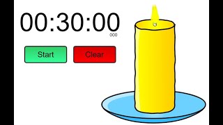 30 minutes candle timer