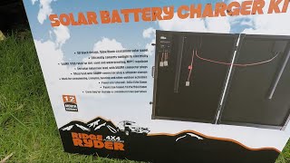 REVIEW - Ridge Ryder 160w Folding Solar Battery Charger Kit