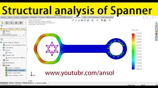 Solidworks Simulation 153| Static Structural Analysis of Spanner