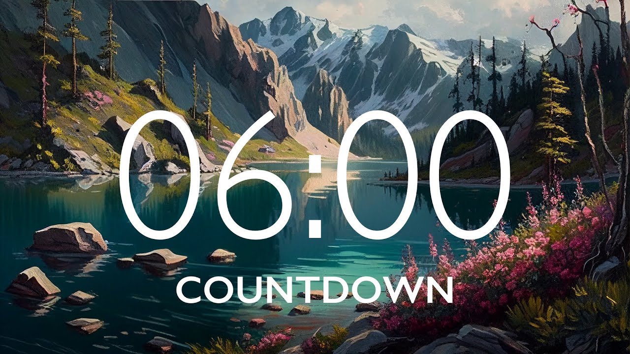 6 Minute Timer With Relaxing Music And Alarm Youtube Music