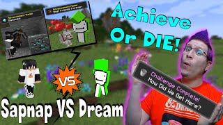 Dream vs Sapnap! Minecraft Achievement Hunt [Reaction]