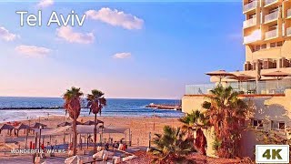 [4K] Tel Aviv. walk from Gordon Street to Gordon Beach, Israel