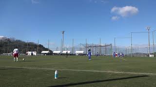 女子高校サッカー選手権　全国1回戦　右４５度からのフリーキック　開志学園ＪＡＰＡＮサッカーカレッジ高等部