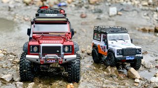 Traxxas TRX4  Land  Rover  Defender and MN99S Land Rover Hidden valley group Trailing