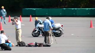 第44回全国白バイ安全運転競技大会2013 傾斜走行（男性の部）埼玉県警代表