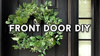 DIY FRONT DOOR MAKEOVER | HOW TO PAINT YOUR FRONT DOOR | OUTDOOR DECORATING IDEAS | HOUSE PROJECTS