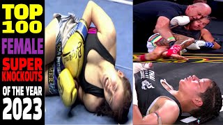 TOP 100 FEMALE SAVAGE KNOCKOUTS Of The Year 2023