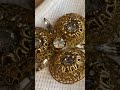 Gold filigree zirconia pin #classyragsvintage #etsy #jewellery #vintage #zircons #rhinestones #gold