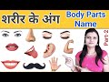 Human Body Parts Name Hindi & English with Pictures | शरीर के अंग | Name of Body Parts