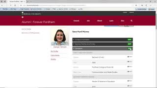 Using the Fordham Alumni Directory