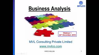 Fundamentals of Business Analysis Webinar