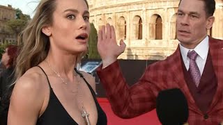 Fast X INTERVIEW ||John Cena CRASHES Brie Larson's (Exclusive)