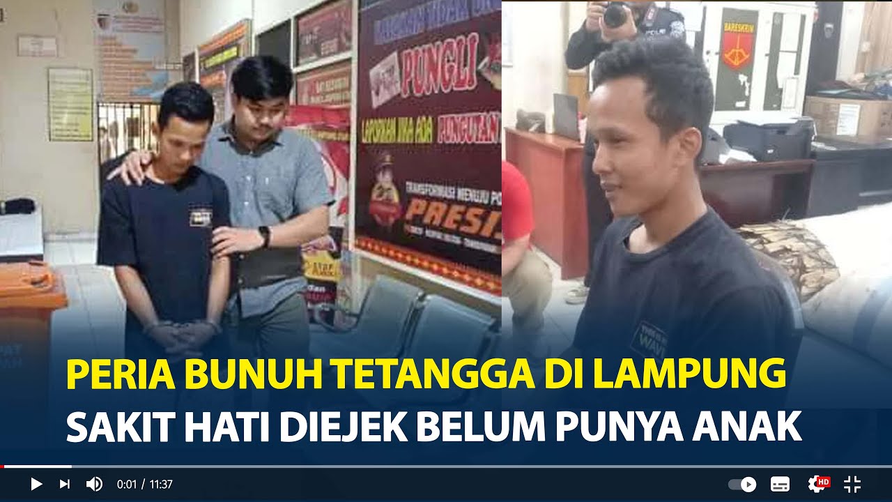 Sakit Hati Diejek Belum Punya Anak, Peria Bunuh Tetangga Di Lampung ...