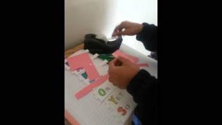 Interactive note book pull tabs