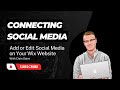 How to Connect Social Media to Your Wix Website